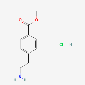 METHYL P-AMINOETHYLBENZOATE HYDROCHLORIDE structure, CAS 56161-89-8