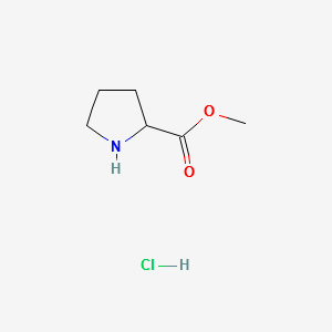 METHYL PYRROLIDINE-2-CARBOXYLATE HYDROCHLORIDE structure, CAS 79397-50-5