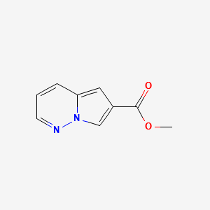 METHYL PYRROLO[1,2-B]PYRIDAZINE-6-CARBOXYLATE structure, CAS 108128-21-8