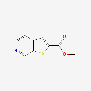 METHYL THIENO[2,3-C]PYRIDINE-2-CARBOXYLATE structure, CAS 870243-58-6