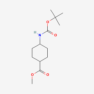 METHYL TRANS-4-(TERT-BUTOXYCARBONYLAMINO)CYCLOHEXANECARBOXYLATE structure, CAS 146307-51-9