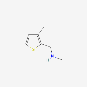 METHYL-(3-METHYLTHIOPHEN-2-YLMETHYL)AMINE structure, CAS 860997-09-7
