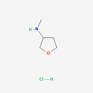 METHYL-(TETRAHYDROFURAN-3-YL)AMINE HYDROCHLORIDE structure, CAS 917882-94-1