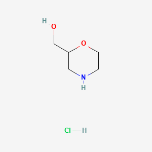 MORPHOLIN-2-YLMETHANOL HYDROCHLORIDE structure, CAS 144053-98-5