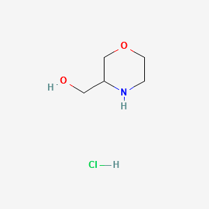 MORPHOLIN-3-YLMETHANOL HYDROCHLORIDE structure, CAS 955400-09-6
