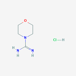 MORPHOLINE-4-CARBOXIMIDAMIDE HYDROCHLORIDE structure, CAS 5638-78-8