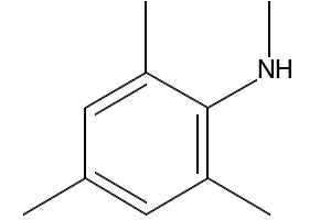 N,2,4,6-TETRAMETHYLANILINE structure, CAS 13021-14-2