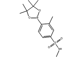 N,3-DIMETHYL-4-(4,4,5,5-TETRAMETHYL-1,3,2-DIOXABOROLAN-2-YL)BENZENESULFONAMIDE structure, CAS 1152274-54-8