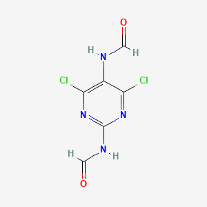 N,N'-(4,6-DICHLOROPYRIMIDINE-2,5-DIYL)DIFORMAMIDE structure, CAS 116477-30-6