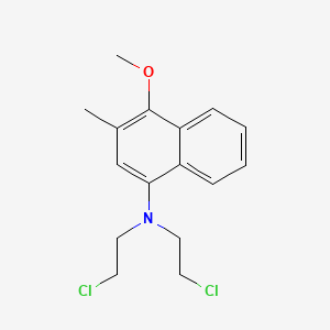 N,N-BIS(2-CHLOROETHYL)-4-METHOXY-3-METHYLNAPHTHALEN-1-AMINE structure, CAS 17692-54-5