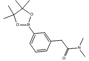 N,N-DIETHYL-2-(3-(4,4,5,5-TETRAMETHYL-1,3,2-DIOXABOROLAN-2-YL)PHENYL)ACETAMIDE structure, CAS 1256359-90-6