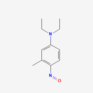 N,N-DIETHYL-3-METHYL-4-NITROSOANILINE structure, CAS 6442-10-0