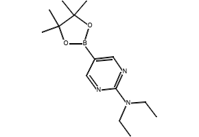 N,N-DIETHYL-5-(4,4,5,5-TETRAMETHYL-1,3,2-DIOXABOROLAN-2-YL)PYRIMIDIN-2-AMINE structure, CAS 1218791-45-7