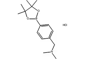 N,N-DIMETHYL-1-(3-(4,4,5,5-TETRAMETHYL-1,3,2-DIOXABOROLAN-2-YL)PHENYL)METHANAMINE HYDROCHLORIDE structure, CAS 1036991-19-1