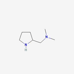 N,N-DIMETHYL-1-(PYRROLIDIN-2-YL)METHANAMINE structure, CAS 70754-93-7