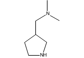 N,N-DIMETHYL-1-(PYRROLIDIN-3-YL)METHANAMINE structure, CAS 99724-17-1