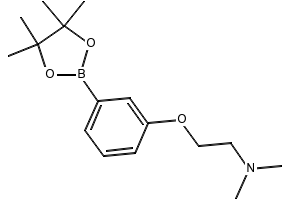 N,N-DIMETHYL-2-(3-(4,4,5,5-TETRAMETHYL-1,3,2-DIOXABOROLAN-2-YL)PHENOXY)ETHANAMINE structure, CAS 925940-40-5