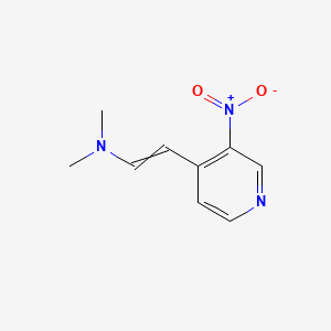 N,N-DIMETHYL-2-(3-NITROPYRIDIN-4-YL)ETHENAMINE structure, CAS 64679-69-2