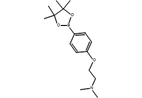 N,N-DIMETHYL-2-(4-(4,4,5,5-TETRAMETHYL-1,3,2-DIOXABOROLAN-2-YL)PHENOXY)ETHANAMINE structure, CAS 873078-93-4