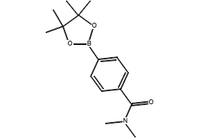 N,N-DIMETHYL-4-(4,4,5,5-TETRAMETHYL-1,3,2-DIOXABOROLAN-2-YL)BENZAMIDE structure, CAS 400727-57-3