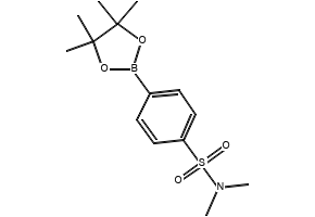 N,N-DIMETHYL-4-(4,4,5,5-TETRAMETHYL-1,3,2-DIOXABOROLAN-2-YL)BENZENESULFONAMIDE structure, CAS 486422-04-2
