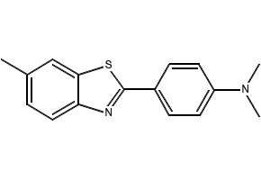 N,N-DIMETHYL-4-(6-METHYLBENZO[D]THIAZOL-2-YL)ANILINE structure, CAS 10205-62-6