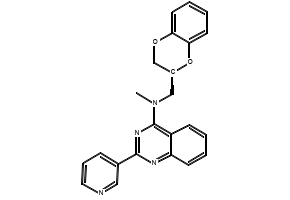 N-((2,3-DIHYDROBENZO[B][1,4]DIOXIN-2-YL)METHYL)-5,6-DIMETHYLTHIENO[2,3-D]PYRIMIDIN-4-AMINE structure, CAS 5423-98-3