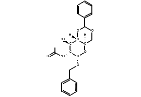 N-((4AR,6S,7R,8R,8AS)-6-(BENZYLOXY)-8-HYDROXY-2-PHENYLHEXAHYDROPYRANO[3,2-D][1,3]DIOXIN-7-YL)ACETAMIDE structure, CAS 13343-63-0