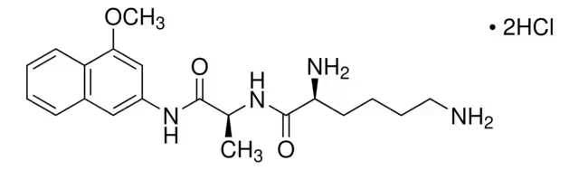 N-((S)-2-((S)-2,6-DIAMINOHEXANAMIDO)PROPANOYL)-4-METHOXY-2-NAPHTHAMIDE DIHYDROCHLORIDE structure, CAS 118357-26-9