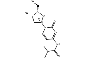 N-(1-((2R,4S,5R)-4-HYDROXY-5-(HYDROXYMETHYL)TETRAHYDROFURAN-2-YL)-2-OXO-1,2-DIHYDROPYRIMIDIN-4-YL)ISOBUTYRAMIDE structure, CAS 110522-75-3