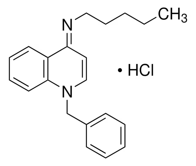 N-(1-BENZYLQUINOLIN-4(1H)-YLIDENE)PENTAN-1-AMINE HYDROCHLORIDE structure, CAS 185855-91-8