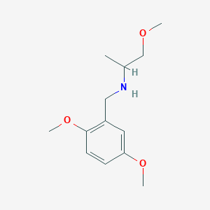 N-(2,5-DIMETHOXYBENZYL)-1-METHOXYPROPAN-2-AMINE structure, CAS 356093-25-9