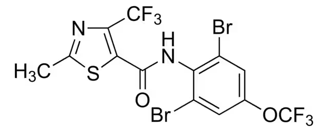 N-(2,6-DIBROMO-4-(TRIFLUOROMETHOXY)PHENYL)-2-METHYL-4-(TRIFLUOROMETHYL)THIAZOLE-5-CARBOXAMIDE structure, CAS 130000-40-7