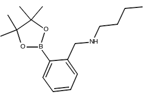 N-(2-(4,4,5,5-TETRAMETHYL-1,3,2-DIOXABOROLAN-2-YL)BENZYL)BUTAN-1-AMINE structure, CAS 1256359-08-6