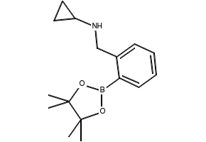 N-(2-(4,4,5,5-TETRAMETHYL-1,3,2-DIOXABOROLAN-2-YL)BENZYL)CYCLOPROPANAMINE structure, CAS 1150271-52-5
