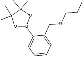 N-(2-(4,4,5,5-TETRAMETHYL-1,3,2-DIOXABOROLAN-2-YL)BENZYL)PROPAN-1-AMINE structure, CAS 1256360-56-1