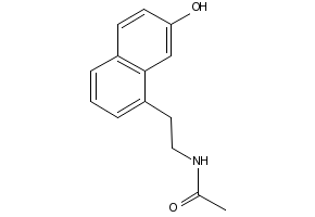 N-(2-(7-HYDROXYNAPHTHALEN-1-YL)ETHYL)ACETAMIDE structure, CAS 152302-45-9