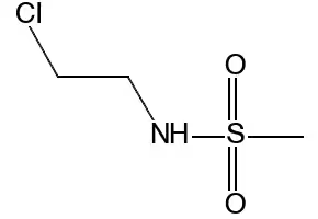 N-(2-CHLOROETHYL)METHANESULFONAMIDE structure, CAS 21896-59-3