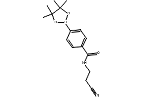 N-(2-CYANOETHYL)-4-(1,3,2-DIOXABORINAN-2-YL)BENZAMIDE structure, CAS 1073372-08-3