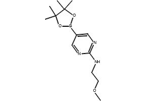 N-(2-METHOXYETHYL)-5-(4,4,5,5-TETRAMETHYL-1,3,2-DIOXABOROLAN-2-YL)PYRIMIDIN-2-AMINE structure, CAS 1202805-24-0