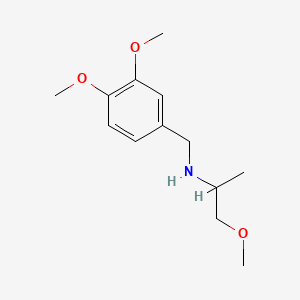 N-(3,4-DIMETHOXYBENZYL)-1-METHOXYPROPAN-2-AMINE structure, CAS 137071-61-5