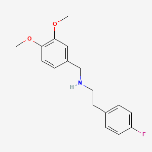 N-(3,4-DIMETHOXYBENZYL)-2-(4-FLUOROPHENYL)ETHANAMINE structure, CAS 355381-83-8