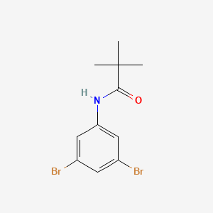N-(3,5-DIBROMOPHENYL)PIVALAMIDE structure, CAS 1020252-74-7