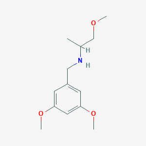 N-(3,5-DIMETHOXYBENZYL)-1-METHOXYPROPAN-2-AMINE structure, CAS 356091-46-8