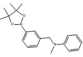 N-(3-(4,4,5,5-TETRAMETHYL-1,3,2-DIOXABOROLAN-2-YL)BENZYL)ANILINE structure, CAS 1073353-90-8