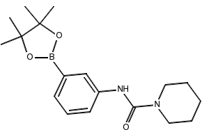 N-(3-(4,4,5,5-TETRAMETHYL-1,3,2-DIOXABOROLAN-2-YL)PHENYL)PIPERIDINE-1-CARBOXAMIDE structure, CAS 874299-01-1