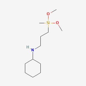 N-(3-(DIMETHOXY(METHYL)SILYL)PROPYL)CYCLOHEXANAMINE structure, CAS 120218-28-2