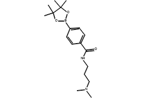 N-(3-(DIMETHYLAMINO)PROPYL)-4-(4,4,5,5-TETRAMETHYL-1,3,2-DIOXABOROLAN-2-YL)BENZAMIDE structure, CAS 832114-10-0