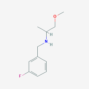 N-(3-FLUOROBENZYL)-1-METHOXYPROPAN-2-AMINE structure, CAS 355816-49-8