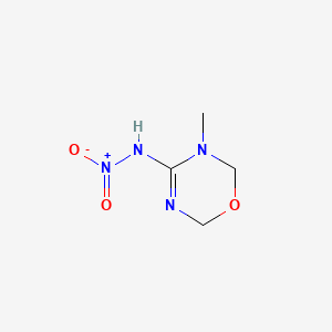 N-(3-METHYL-3,6-DIHYDRO-2H-1,3,5-OXADIAZIN-4-YL)NITRAMIDE structure, CAS 153719-38-1